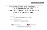 PROYECTO DE OBRA Y ACTIVIDAD DE PANADERÍA-CAFETERÍA …