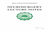 NEUROSURGERY LECTURE NOTES