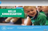 Kindergarten HELLO KINDERGARTEN!