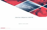Javna objava 2019. - Addiko Bank Hrvatska