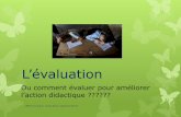 L’évaluation - ISFEC Auvergne