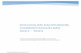 Kouvolan kaUpungin hankintaohjelma 2021 - 2025