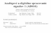 Analógové a digitálne spracovanie signálov 1 (ADSS1)