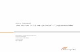 TIA Portal, S7-1200 ja WinCC -käyttöönotto