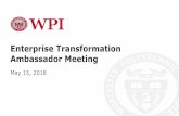 Enterprise Transformation Ambassador Meeting
