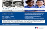 RCN black history month conference