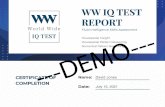 ---DEM O - WW IQ Test