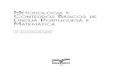 Metodologia e Conteúdos BásiCos de língua Portuguesa e ...