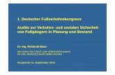 1. Deutscher Fußverkehrskongress Audits ... - Startseite FUKO