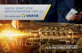 VARTA START-STOP SERVICEPROGRAM VSSP 2