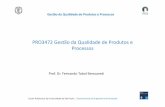 PRO3472 Gestão da Qualidade de Produtos e Processos