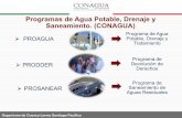 Programas de Agua Potable, Drenaje y Saneamiento. (CONAGUA)