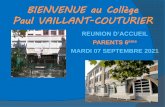 BIENVENUE au Collège Paul VAILLANT-COUTURIER