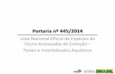 Lista Nacional Oficial de Espécies da Fauna Ameaçadas de ...