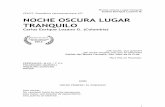 NOCHE OSCURA LUGAR TRANQUILO