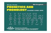 Study Guide BS English PHONETICS AND PHONOLOGY