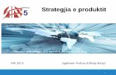 KAPITULLI 5 Strategjia e produktit - Kolegji AAB