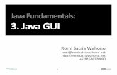 Fundamentals: 3. Java GUI