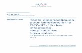 Tests diagnostiques pour différencier la COVID-19 des ...