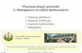 Pharmacologie générale 2. Récepteurs et cibles moléculaires