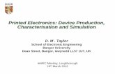 Printed Electronics: Device Production, Characterisation ...