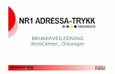 BRUKERVEILEDNING WebCenter, Orkanger