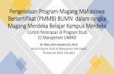 Pengelolaan Program Magang Mahasiswa Bersertifikat (PMMB ...