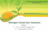 Nitrogen Tanah dan Tanaman