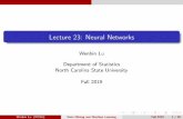 Lecture 23: Neural Networks - Department of Statistics