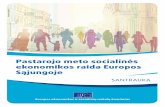 Pastarojo meto socialinės ekonomikos raida Europos Sąjungoje