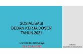 SOSIALISASI BEBAN KERJA DOSEN TAHUN 2021