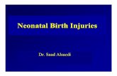 Neonatal Birth Injuries - kau