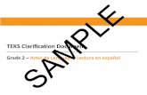 TEKS Clarification Document SAMPLE