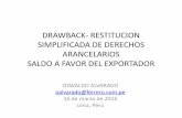 DRAWBACK- RESTITUCION SIMPLIFICADA DE DERECHOS ...