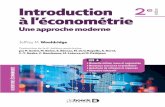 La référence en économétrie ! Introduction 2 édition E ...