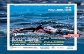 Championnat du monde eau libre nage avec palmes