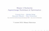 Master 2 Recherche Apprentissage Statistique et Optimisation