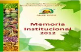 Memoria de ANPE PERU - 2012