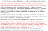 II.8.A. Primarne publikacije medicinski časopisi i ostalo