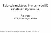 Sclerosis multiplex: immunmoduláló kezelések algoritmusai