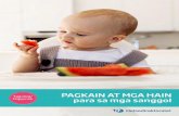 Tagalog/ PAGKAIN AT MGA HAIN filippinsk para sa mga sanggol