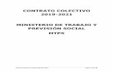 CONTRATO COLECTIVO 2019-2021 MINISTERIO DE TRABAJO Y ...