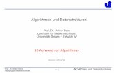 Algorithmen und Datenstrukturen - Uni Siegen