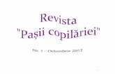 Revista Pasii copilariei, Nr. 1, Octombrie 2012 - didactic