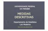 MEDIDAS DESCRITIVAS - UFPB