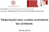 Disciplina: DIREITO TRIBUTÁRIO CONSTITUCIONAL PROFESSOR ...