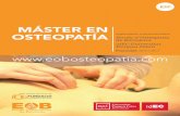 MÁSTER EN OSTEOPATÍA Escola d’Osteopatia de Barcelona …