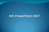 MS PowerPoint 2007 - Машински Факултет