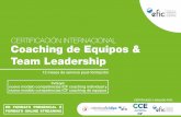 CERTIFICACIÓN INTERNACIONAL Coaching de Equipos & …