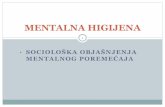 MENTALNA HIGIJENA - University of Belgrade
